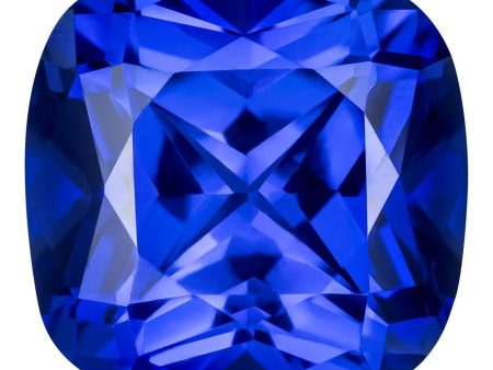 MD Fixed Cushion Cut Pendant 3.5ct (8mm) - Blue Sapphire For Sale