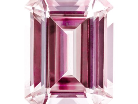 MD Fixed Emerald Cut Pendant 4.69ct (10x8mm) - Pink Champagne Sapphire on Sale