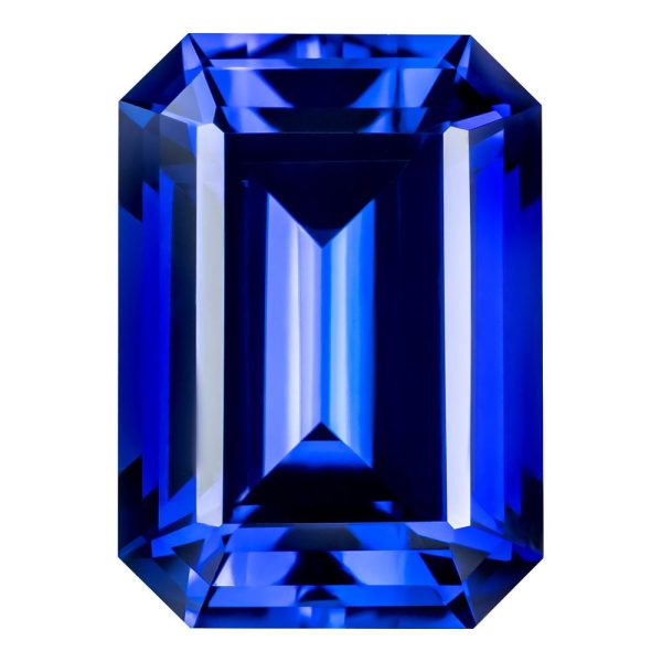 MD Fixed Emerald Cut Pendant 4.7ct (10x8mm) - Blue Sapphire on Sale