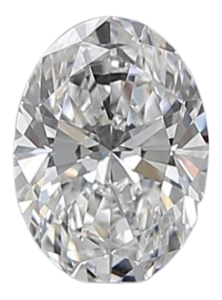 0.54 Carat D VVS2 Oval Natural Diamond Online now