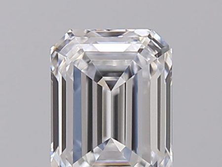 0.51 Carat Emerald Cut Lab-Created Diamond For Sale