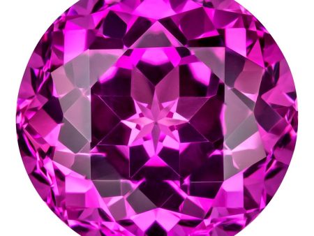 MD Fixed Round Cut Pendant 0.7ct (5mm) - Pink Sapphire on Sale