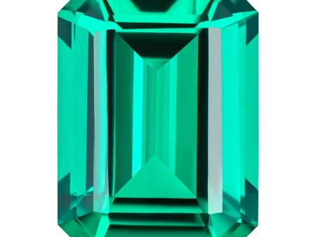 MD Fixed Emerald Cut Pendant 0.5ct (6x4mm) - Emerald Fashion