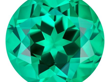 MD Fixed Round Cut Pendant 1.8ct (8mm) - Emerald on Sale