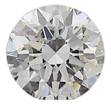 0.3 Carat E SI1 Round Natural Diamond For Discount