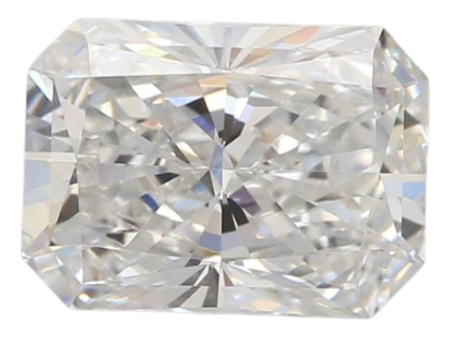 1.37 Carat F VS1 Radiant Lab Diamond For Sale