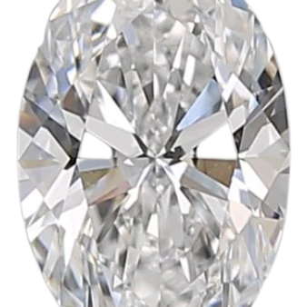 0.81 Carat D SI1 Oval Natural Diamond For Sale