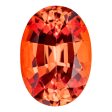 MD Fixed Oval Cut Pendant 0.6ct (6x4mm) - Padparadscha For Discount