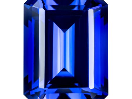 MD Fixed Emerald Cut Pendant 1.3ct (7x5mm) - Blue Sapphire Online now