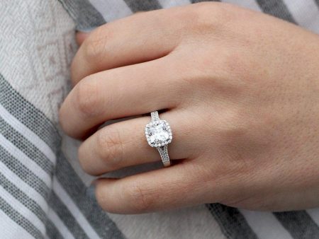 Adara Accented Engagement Ring Online