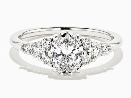 Amira Engagement Ring 14K White Gold - 0.93ctw Lab-Grown Diamond (RTS) Cheap